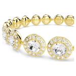 Una Angelic set Set (3), Round cut, White, Gold-tone plated